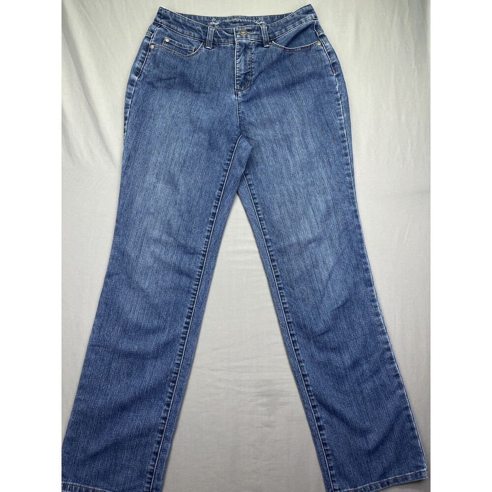 Christopher & Banks Jeans Straight Leg Classic Fit Denim Medium Wash Womens 28.5